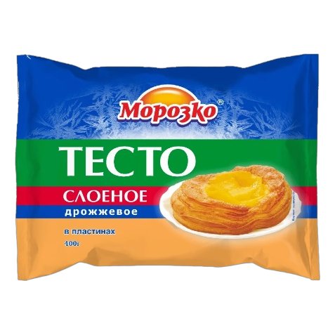 Тесто Морозко слоеное дрожжевое 400г