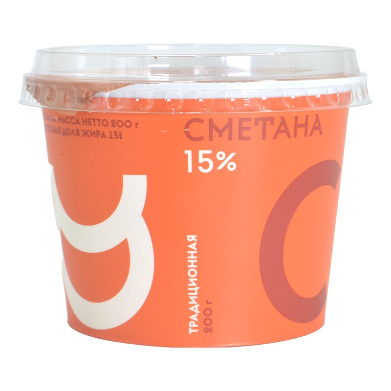 Сметана Семейная ферма 15% 200г
