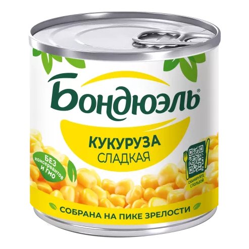 Кукуруза Бондюэль сладкая ж/б 170г