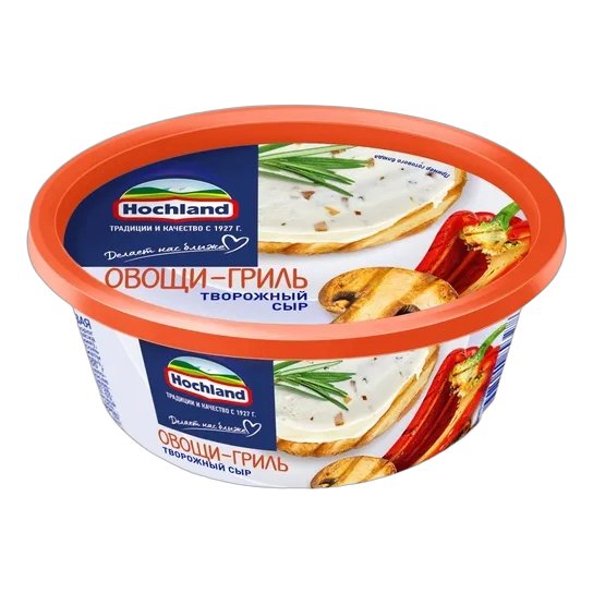 Сыр Хохланд творожный овощи гриль 60% 140г ванна