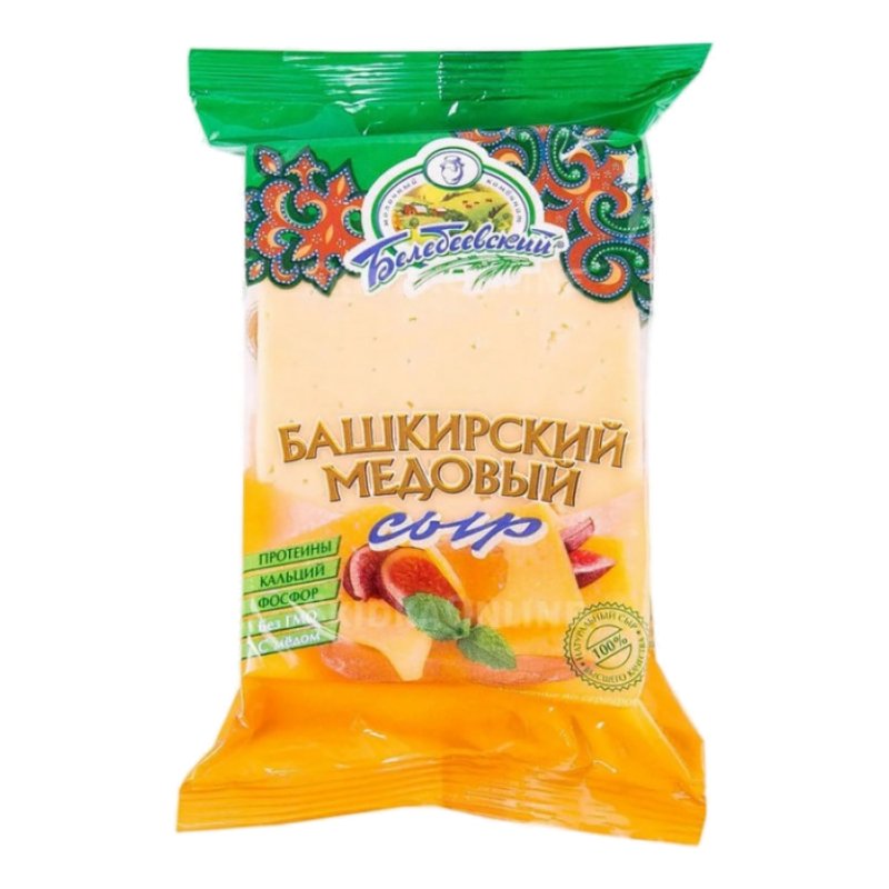 Сыр Белебеевский Башкирский медовый 50% 190г флоупак