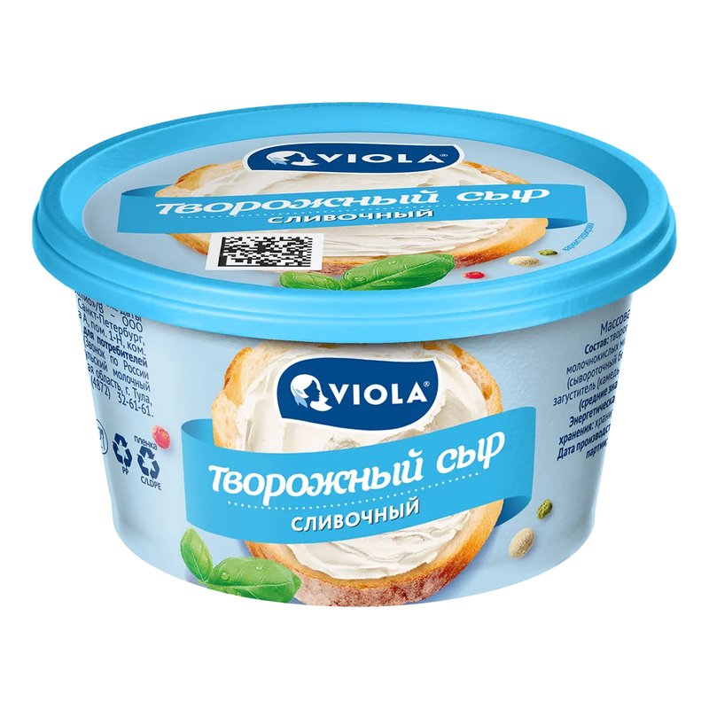 Сыр Виола творожный сливочный 70% 140г