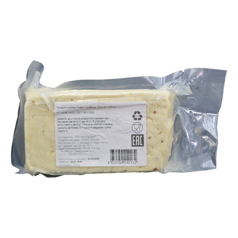 Продукт соевый Вег`с Тофу с грибами 250г