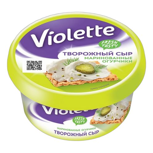 Сыр Виолетта творожный с огурцами и зеленью 140г
