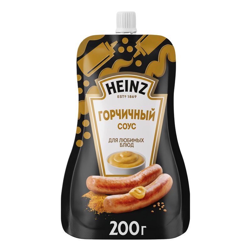 Соус Хайнц горчичный 200г дой-пак