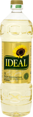 00070419 Масло Идеал подсолнечное рафинированное 1л