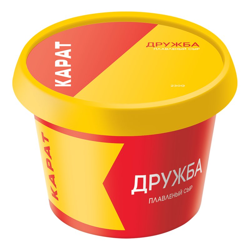 Сыр Карат Дружба плавленый 45%,230г п/ст