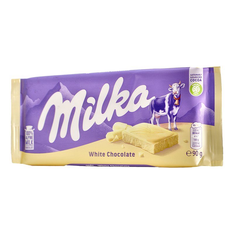 Шоколад Милка белый 90г