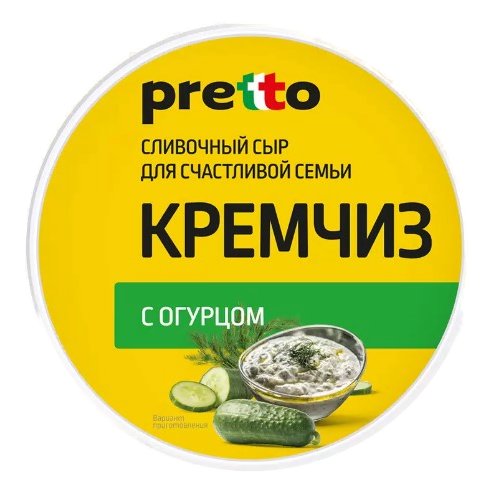 Сыр Претто творожный с огурцом 65% 140г