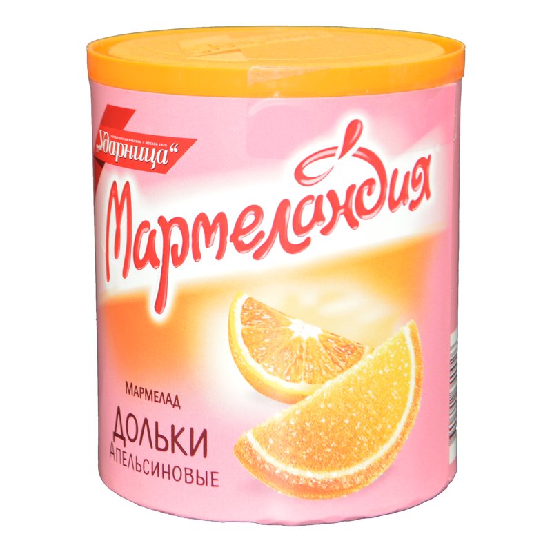 Мармелад Ударница мармеландия апельсиновые дольки 250г