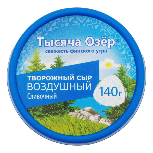 Сыр Тысяча озер Воздушный творожный сливочный 60% 140г