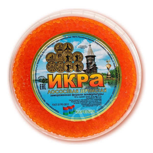 Икра ИП Федоренко форелевая зернистая 200г