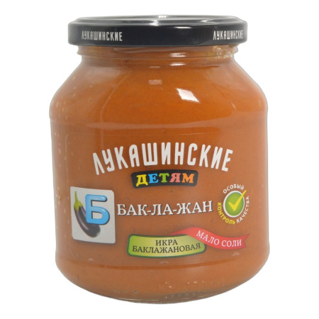 Икра Лукашинские Детям баклажановая 350г
