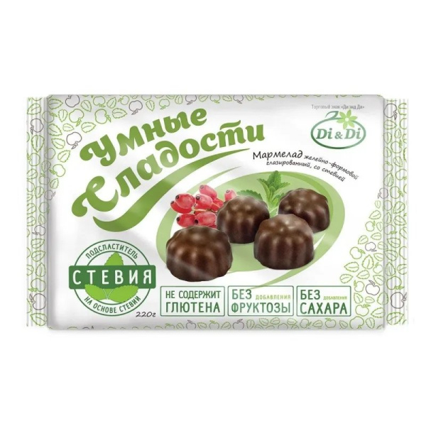Мармелад Ди энд Ди Умные сладости желейный в глазури 220г