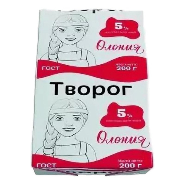 Творог Олонецкий мк жир.5% 200г