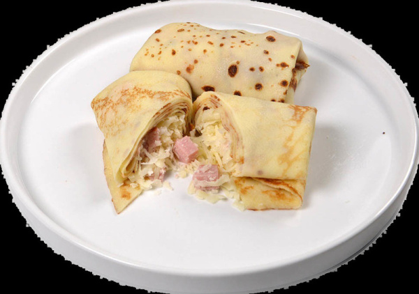 Блины с ветчиной и сыром Гурман