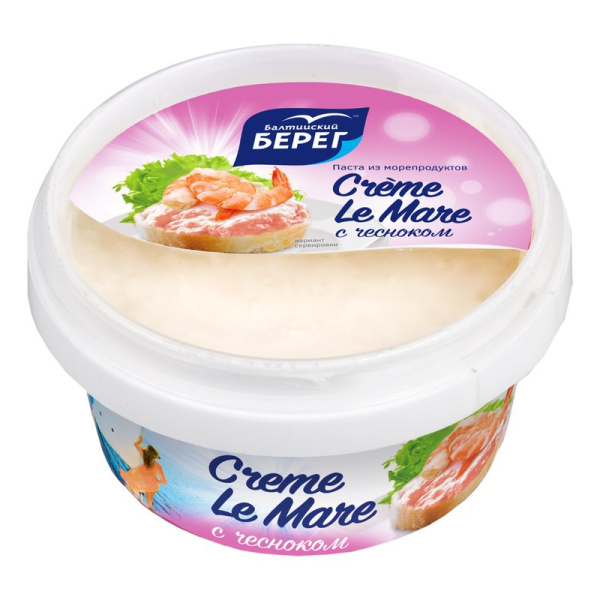 Паста Балтийский берег Креме Ле Маре из морепродуктов с чесноком 150г