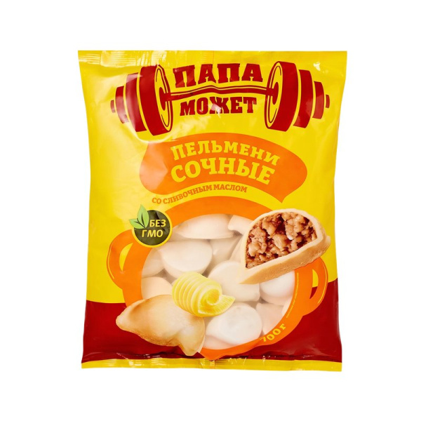 Пельмени Папа может Сочные со сливочным маслом 700г