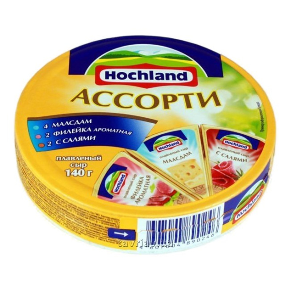 Сыр Хохланд ассорти плавленый 50% 140г