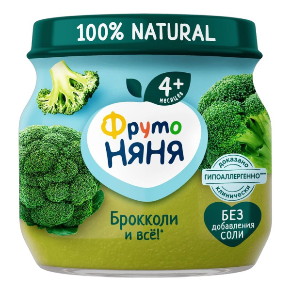 Пюре Фруто-няня из брокколи с 4,5 мес 80г