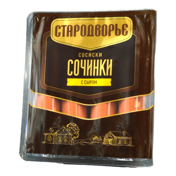 Сосиски Стародворье Сочинки с сыром 400г
