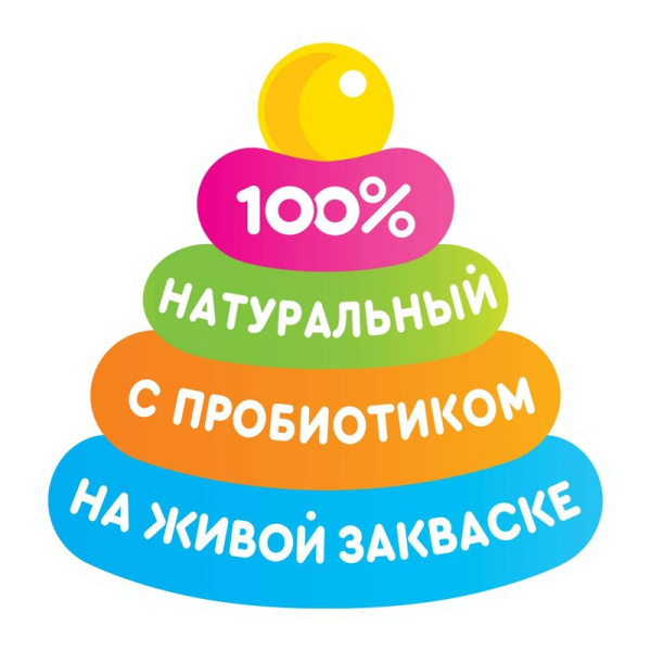 Йогурт Агуша клубника банан 2,7% 180г