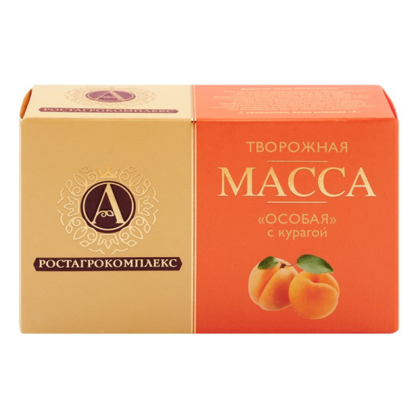 Масса творожная А.РОСТАГРОКОМПЛЕКС особая с курагой 23% 100гр