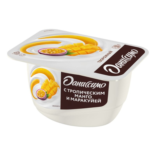 Продукт Даниссимо творожный тропическое манго-маракуйя 5,6% 130г