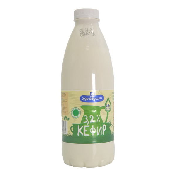 Кефир Здравушка 3,2% 930г