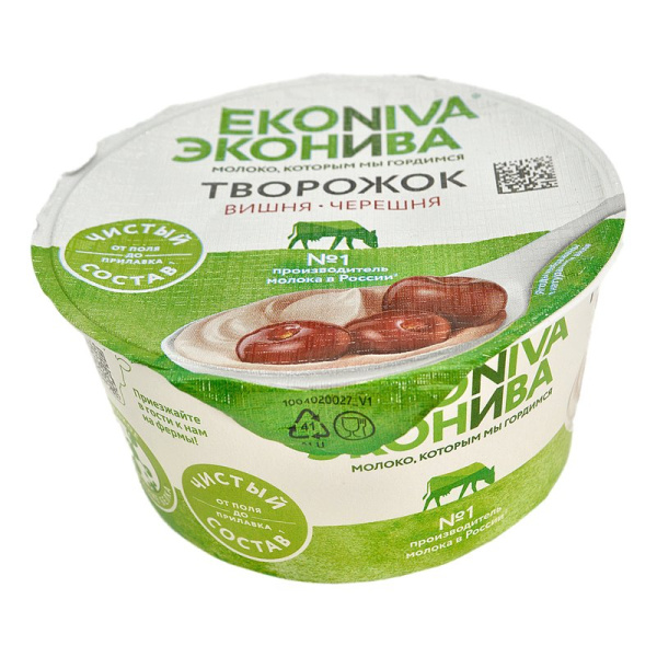 Творожок ЭкоНива вишня-черешня 5% 125г