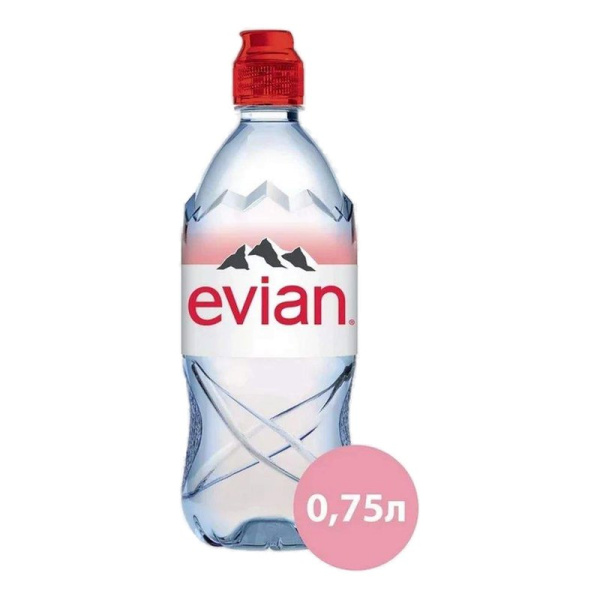 Вода Эвиан минеральная негазированная 0,75л