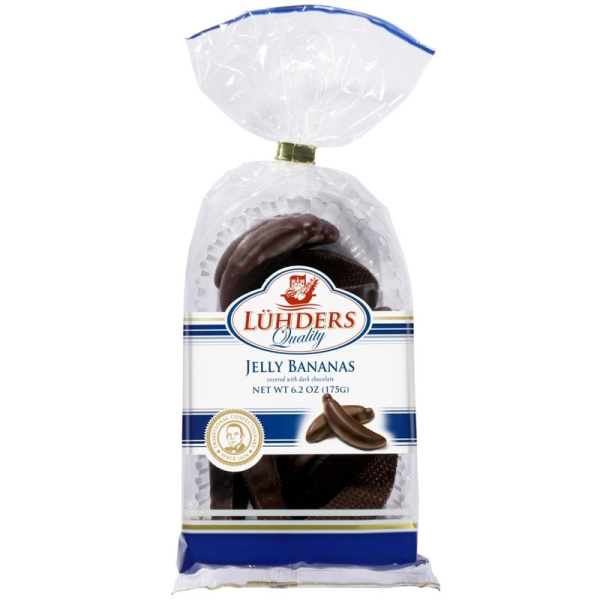 Мармелад Людерс банановый в шоколаде 175г