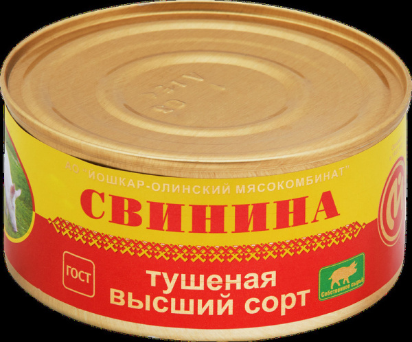 Свинина Йошкар-Олинский МК тушеная в/с 325г ж/б