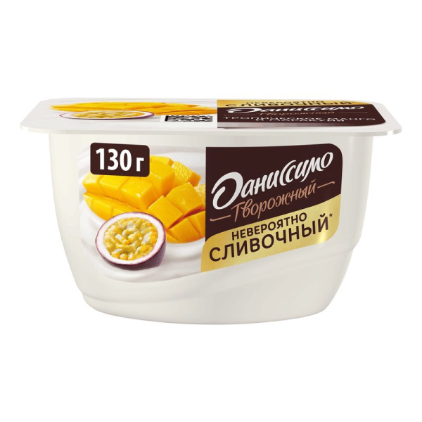 Продукт Даниссимо творожный тропическое манго-маракуйя 5,6% 130г