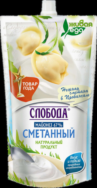 Майонез Слобода сметанный 67% 400мл