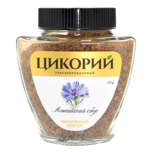 Цикорий Фамильный Доктор растворимый Альпийский сбор ж/б 110г