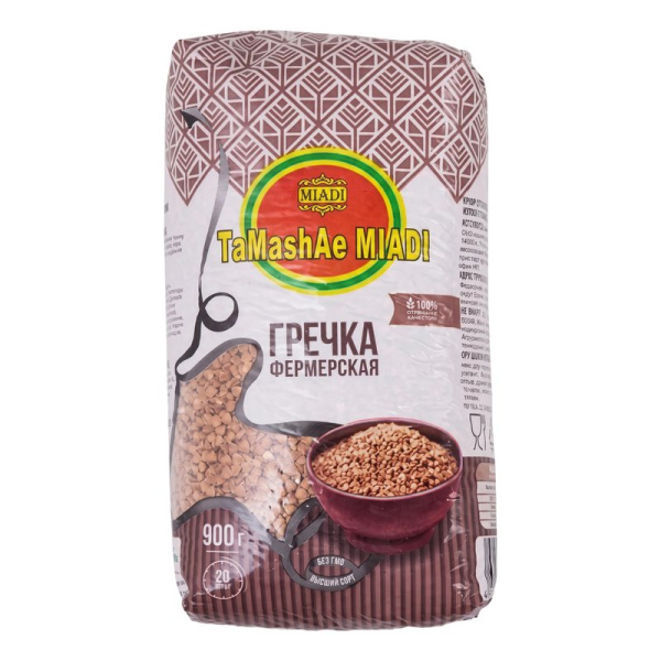 Крупа Тамаша МИАДИ гречневая фермерская 900г