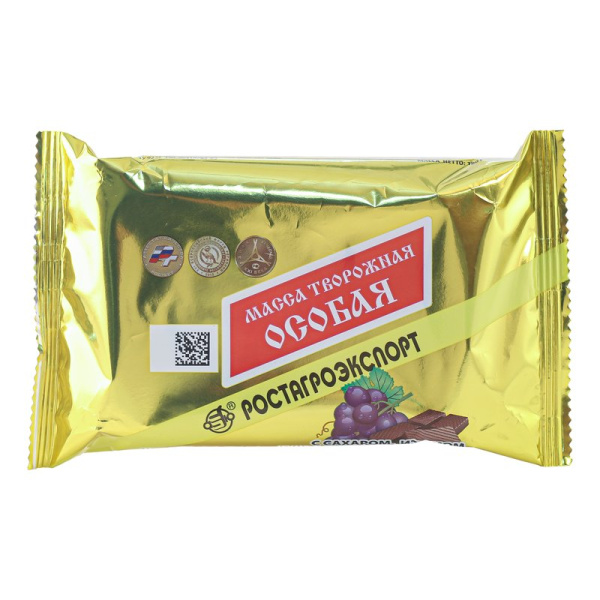 Масса творожная РАЭ особая с изюмом и шоколадом 23% 180г