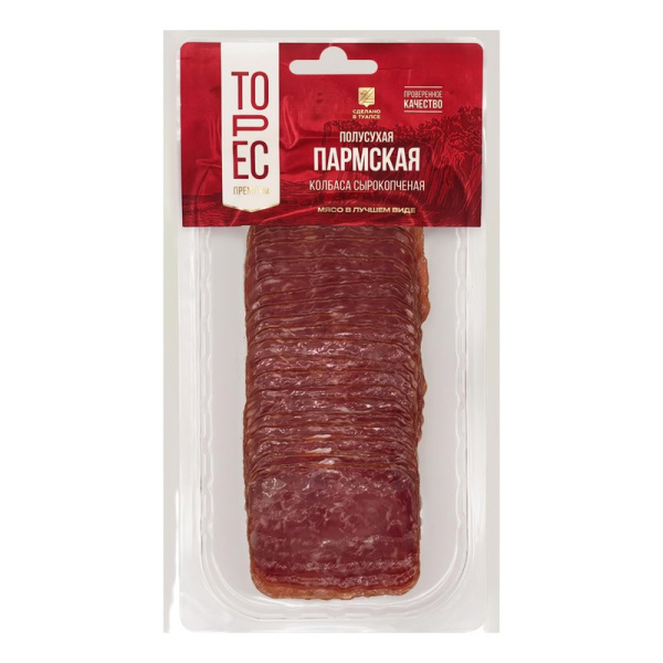 Колбаса Торес пармская с/к нарезка 80г